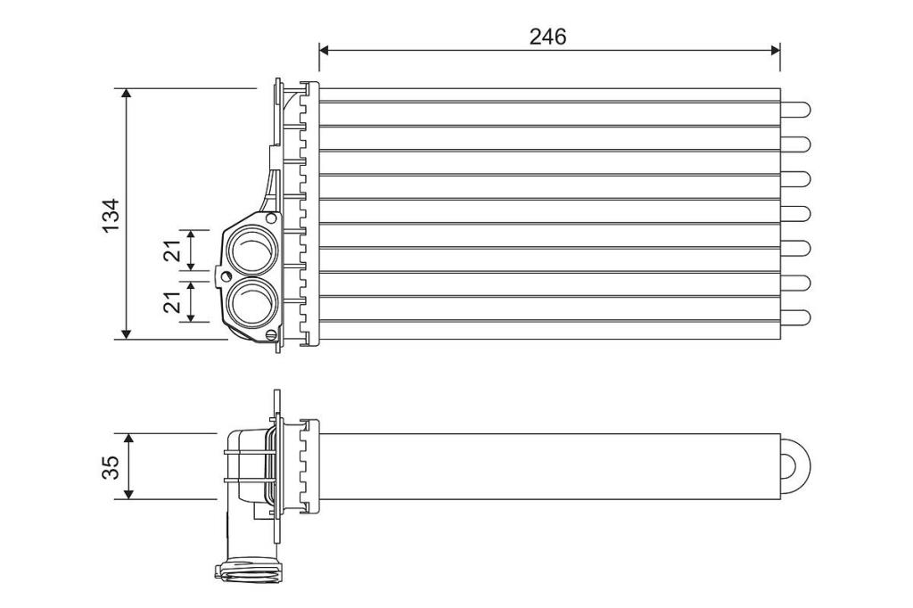 Radiateur de chauffage VALEO ref. 811565